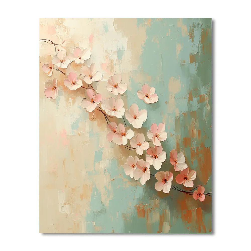 Edgar Degas Inspired Falling Petals Abstraction DIY paint by numbers