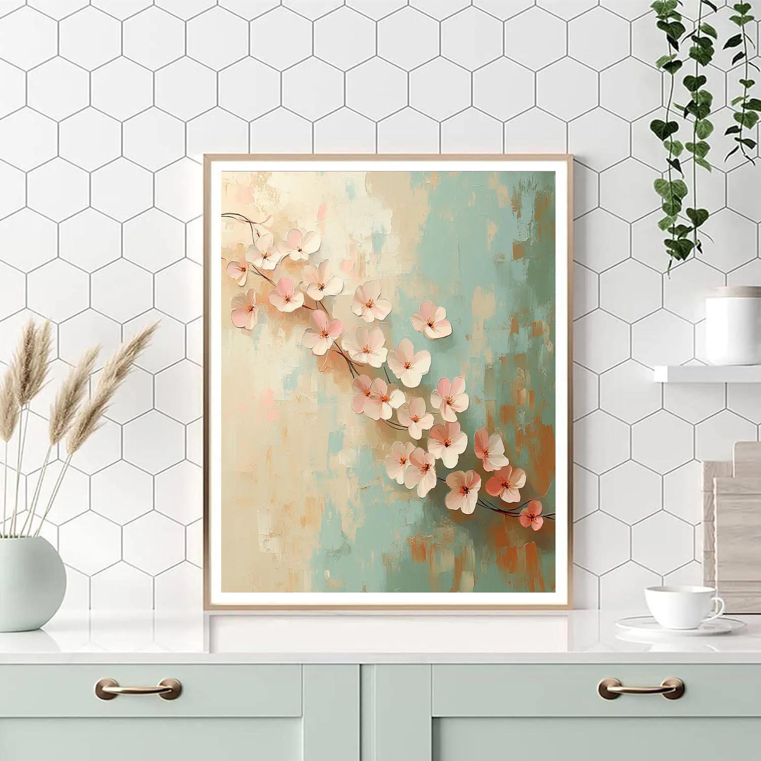 Edgar Degas Inspired Falling Petals Abstraction DIY paint by numbers