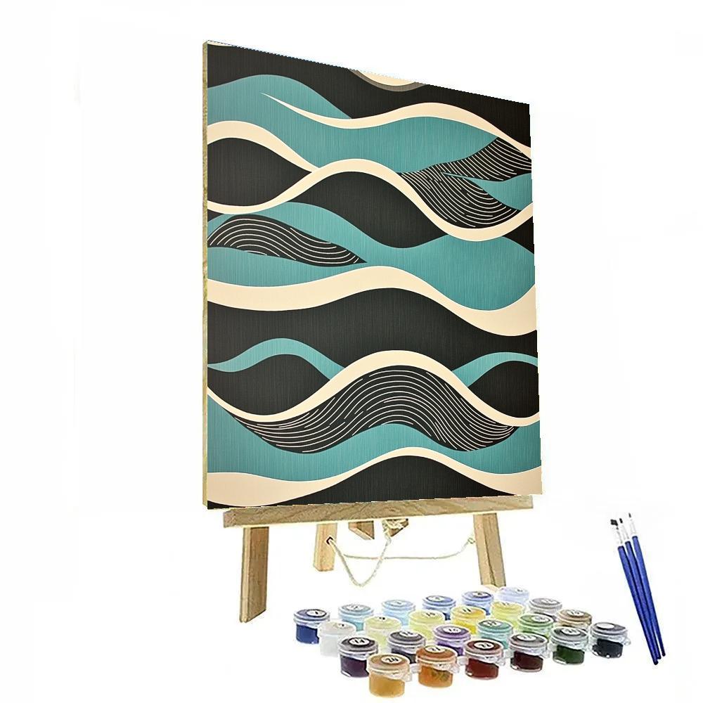 M.C. Escher Inspired Tessellated Tides Painting by numbers kit