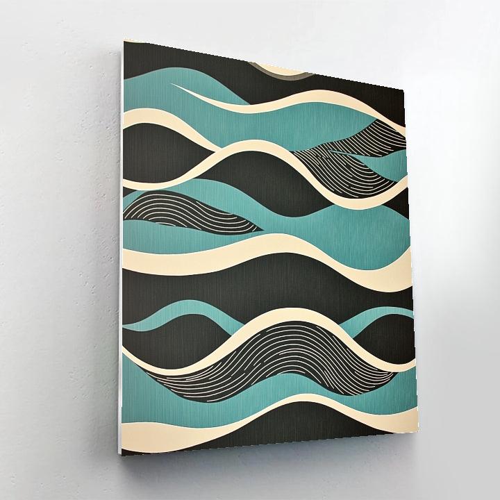 M.C. Escher Inspired Tessellated Tides Painting by numbers kit