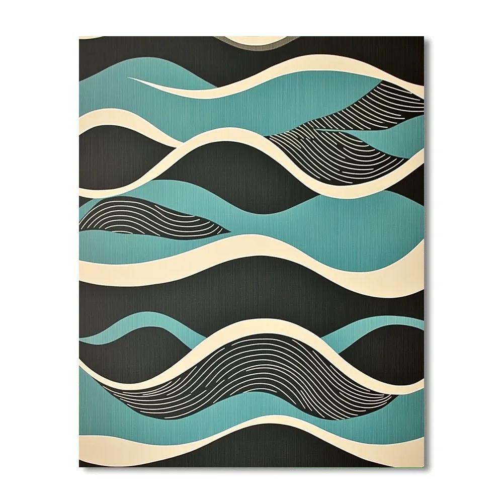 M.C. Escher Inspired Tessellated Tides Painting by numbers kit