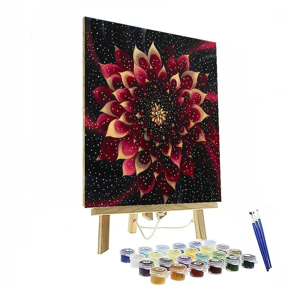 Yayoi Kusama Inspired Cosmic Bloom Paint by numbers kits