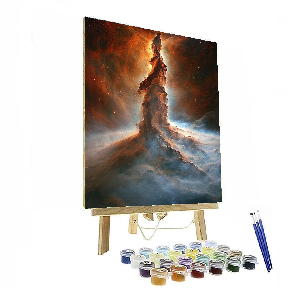 Michelangelo Inspired Nebula Spiral Paint by numbers kits