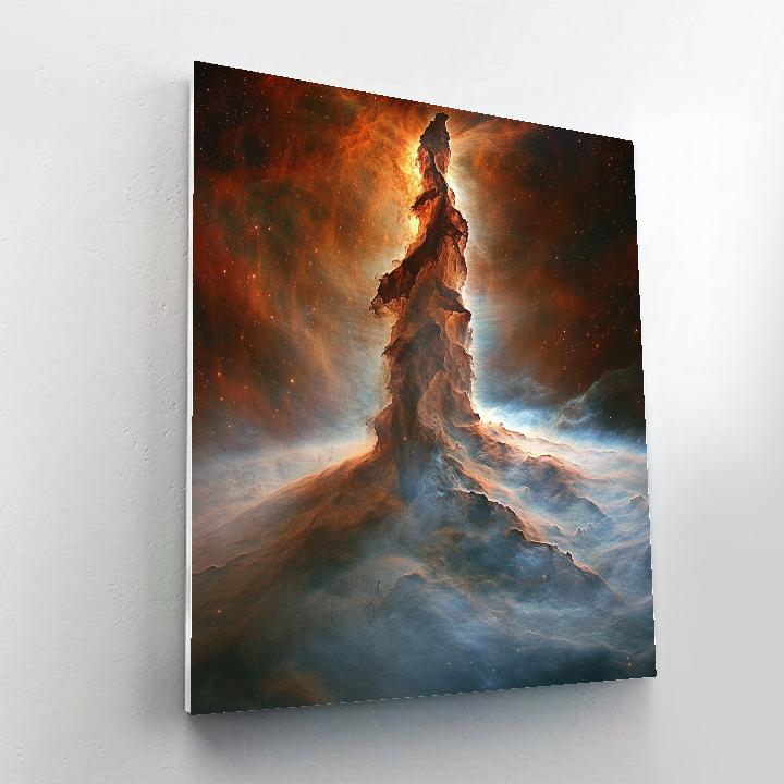 Michelangelo Inspired Nebula Spiral Paint by numbers kits