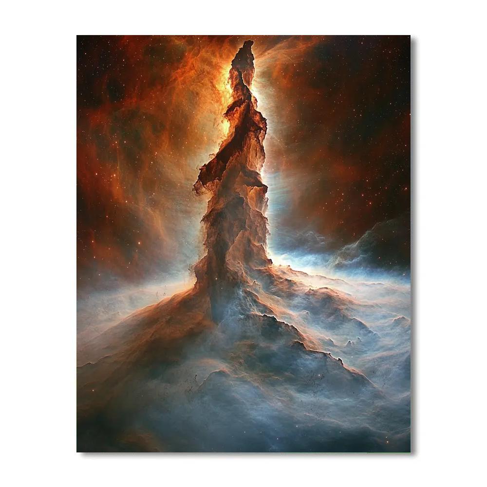 Michelangelo Inspired Nebula Spiral Paint by numbers kits