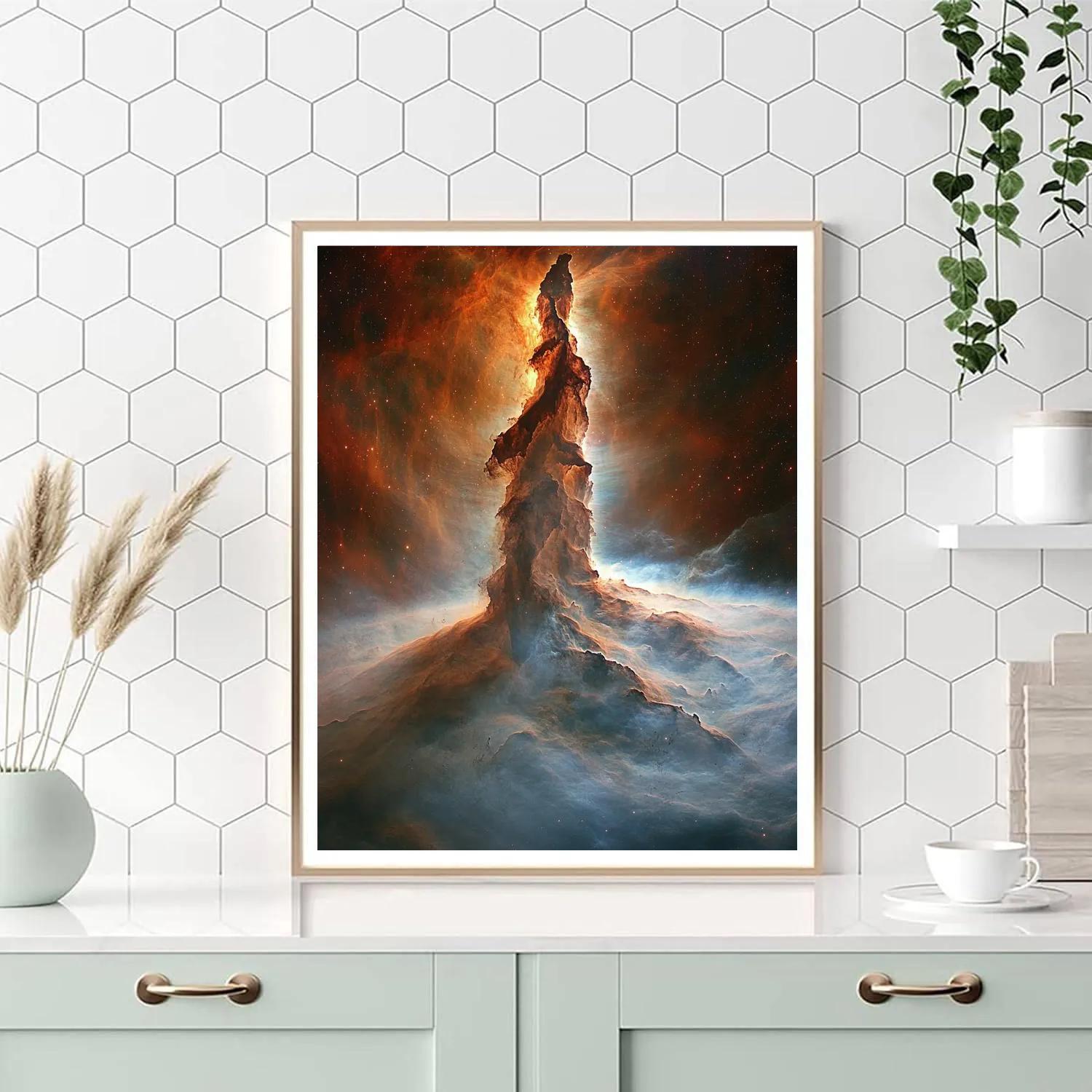 Michelangelo Inspired Nebula Spiral Paint by numbers kits