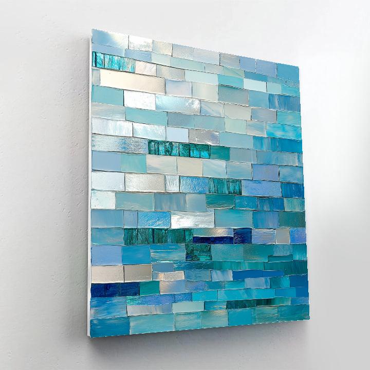 Jean-Paul Riopelle Inspired River Mirror Tessellation DIY paint by numbers