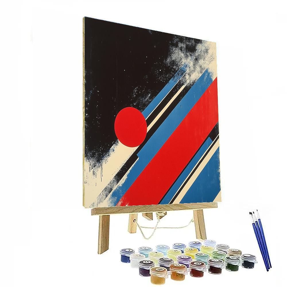 Kazimir Malevich Inspired Dynamic Tension Paint by numbers kits