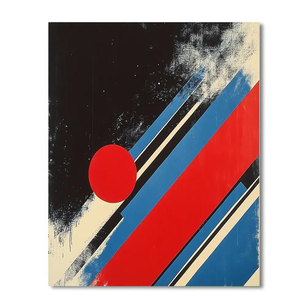 Kazimir Malevich Inspired Dynamic Tension Paint by numbers kits