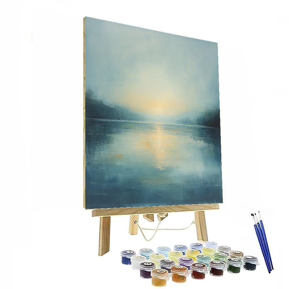 Edgar Degas Inspired Morning River Mist paint by numbers