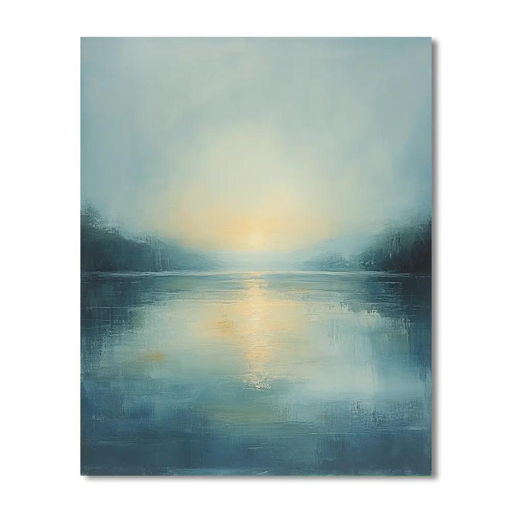 Edgar Degas Inspired Morning River Mist paint by numbers