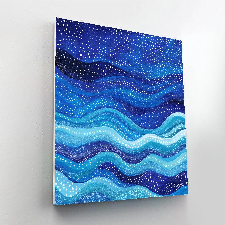 Yayoi Kusama Inspired Infinite Ocean paint by number