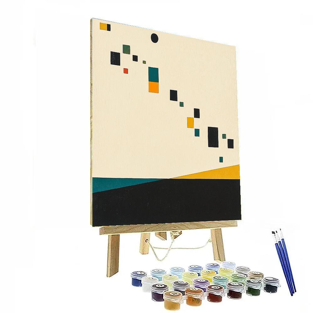 Kazimir Malevich Inspired Minimal Horizon Painting by numbers kit