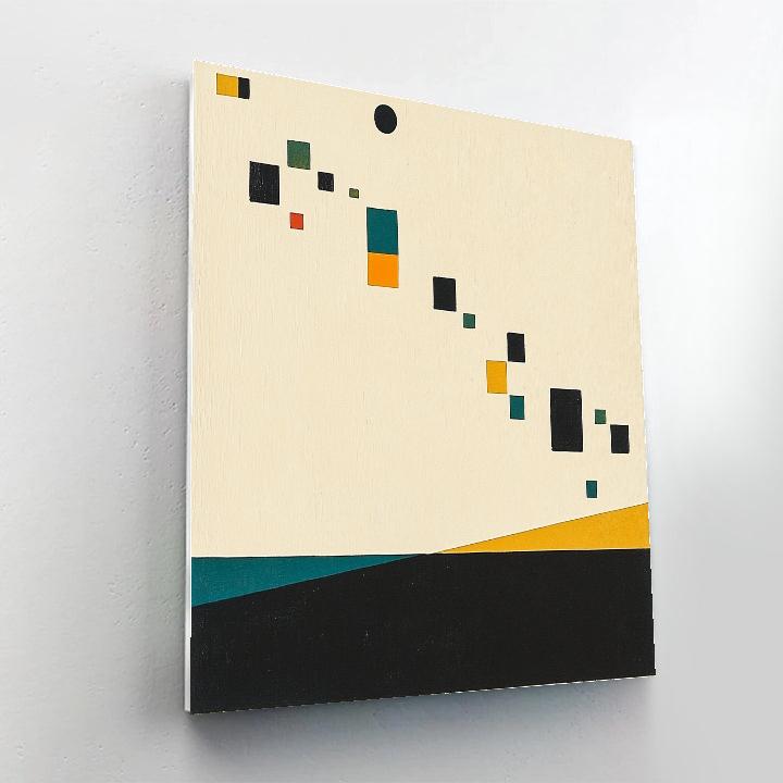 Kazimir Malevich Inspired Minimal Horizon Painting by numbers kit