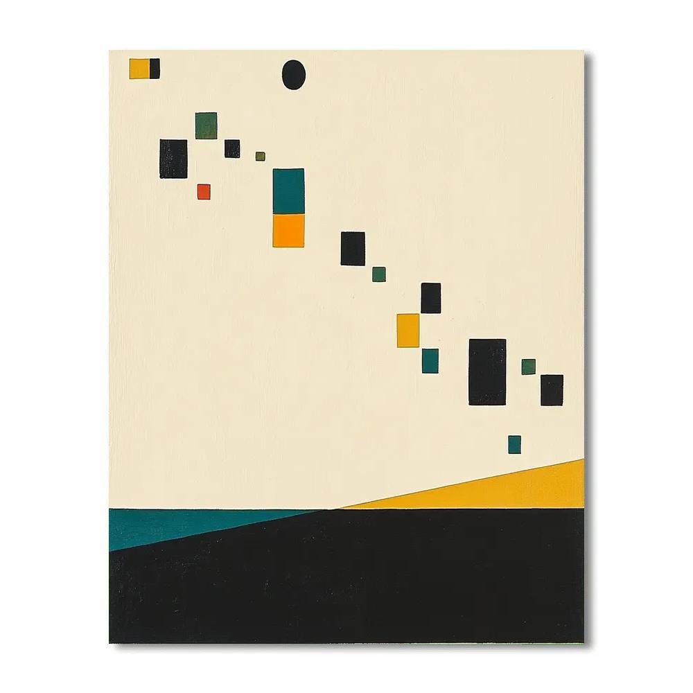 Kazimir Malevich Inspired Minimal Horizon Painting by numbers kit