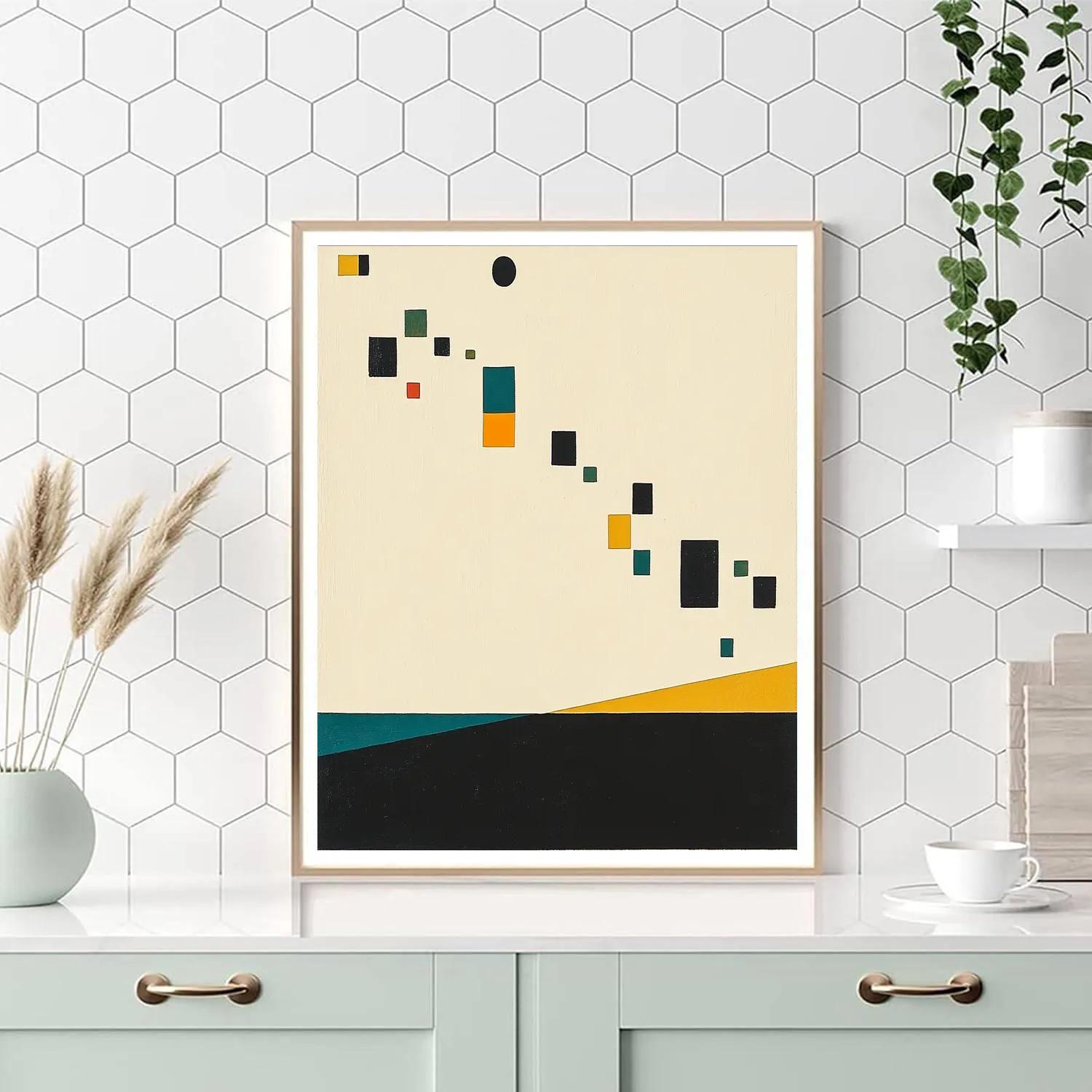 Kazimir Malevich Inspired Minimal Horizon Painting by numbers kit