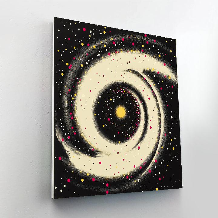 Yayoi Kusama Inspired Polka Nebula Paint by numbers art