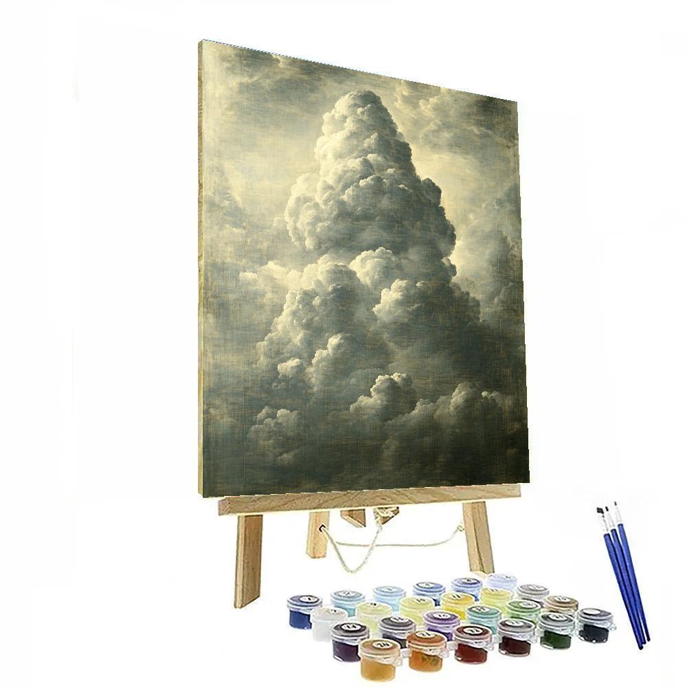 Michelangelo Inspired Thunderhead Monument paint by numbers