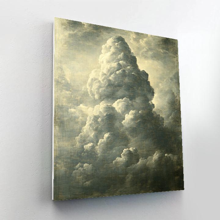 Michelangelo Inspired Thunderhead Monument paint by numbers