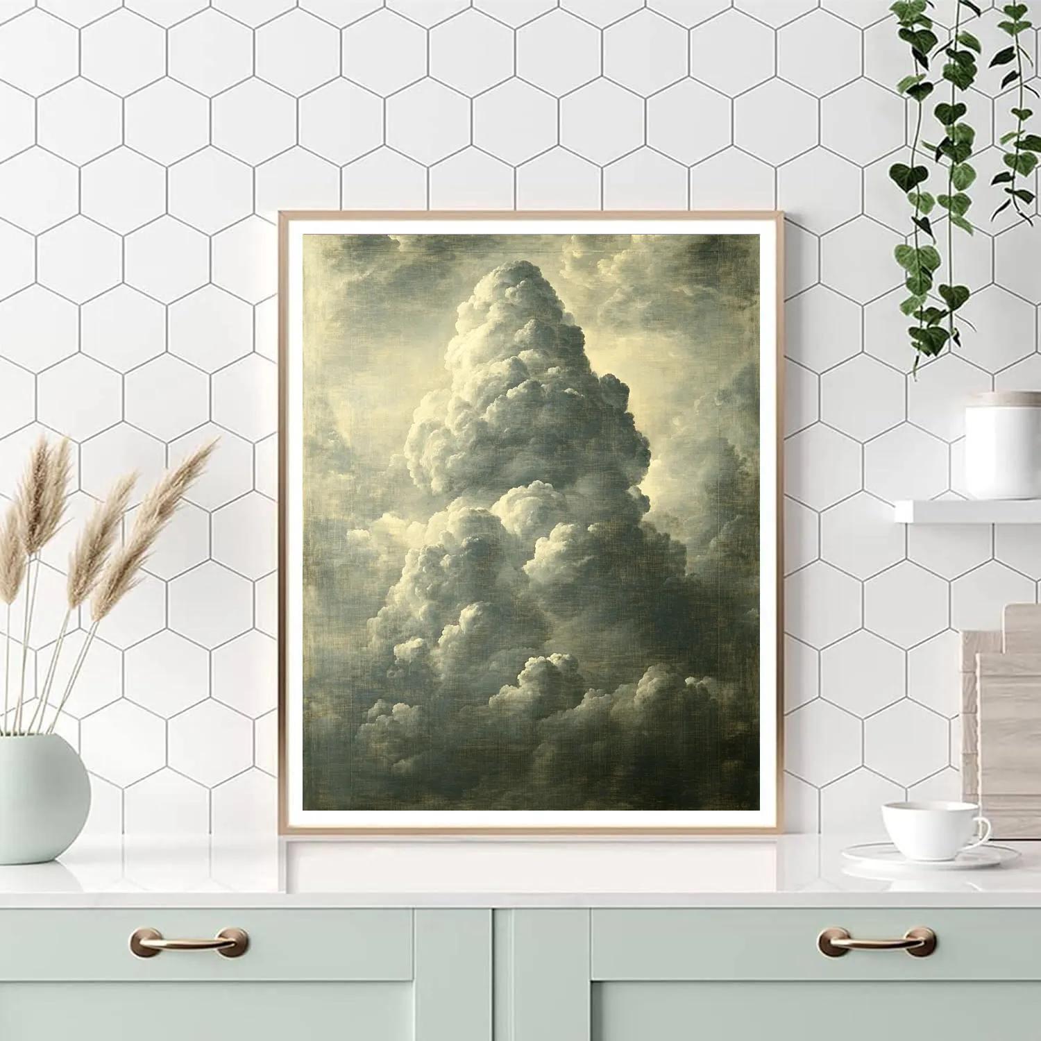 Michelangelo Inspired Thunderhead Monument paint by numbers