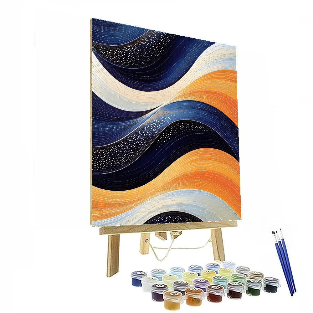 Yayoi Kusama Inspired Time Loop Field Numbered painting kits