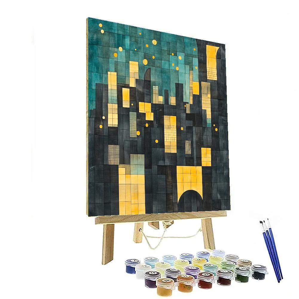 Paul Klee Inspired Urban Melody Paint by numbers art