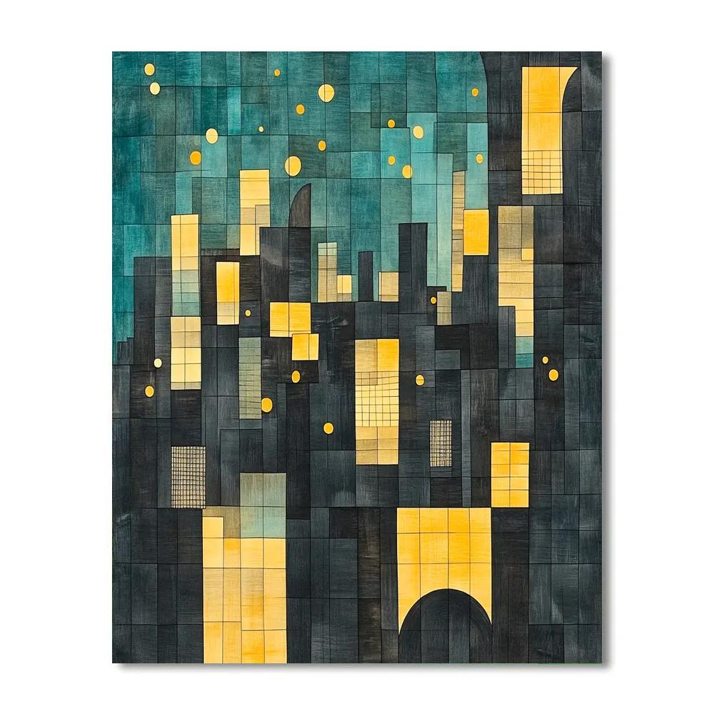 Paul Klee Inspired Urban Melody Paint by numbers art