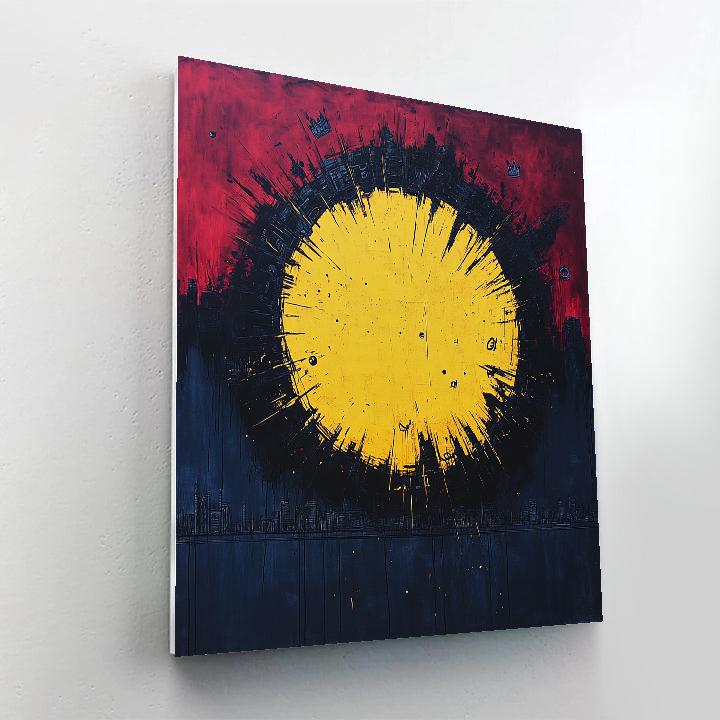 Jean-Michel Basquiat Inspired Urban Cosmos paint by numbers