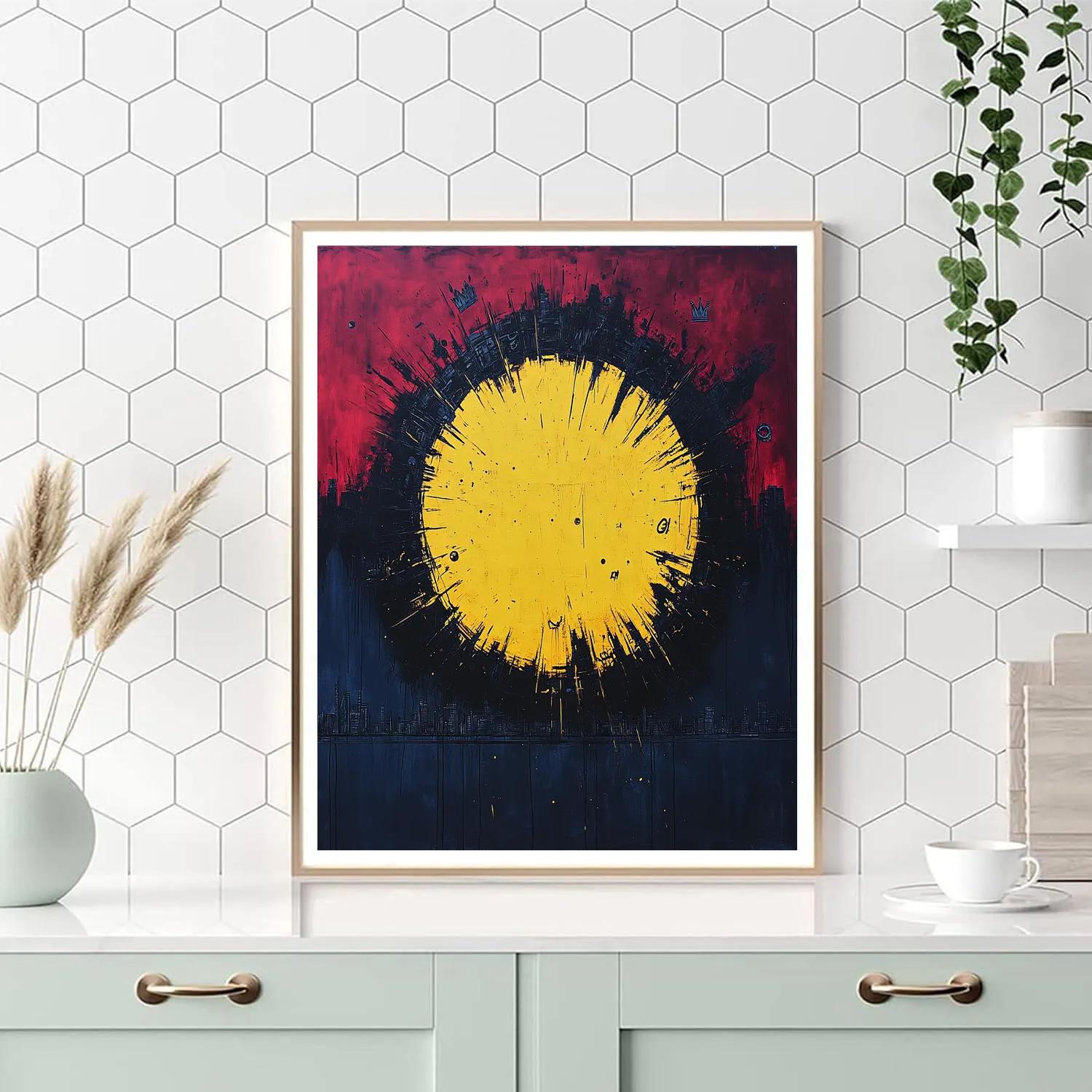 Jean-Michel Basquiat Inspired Urban Cosmos paint by numbers