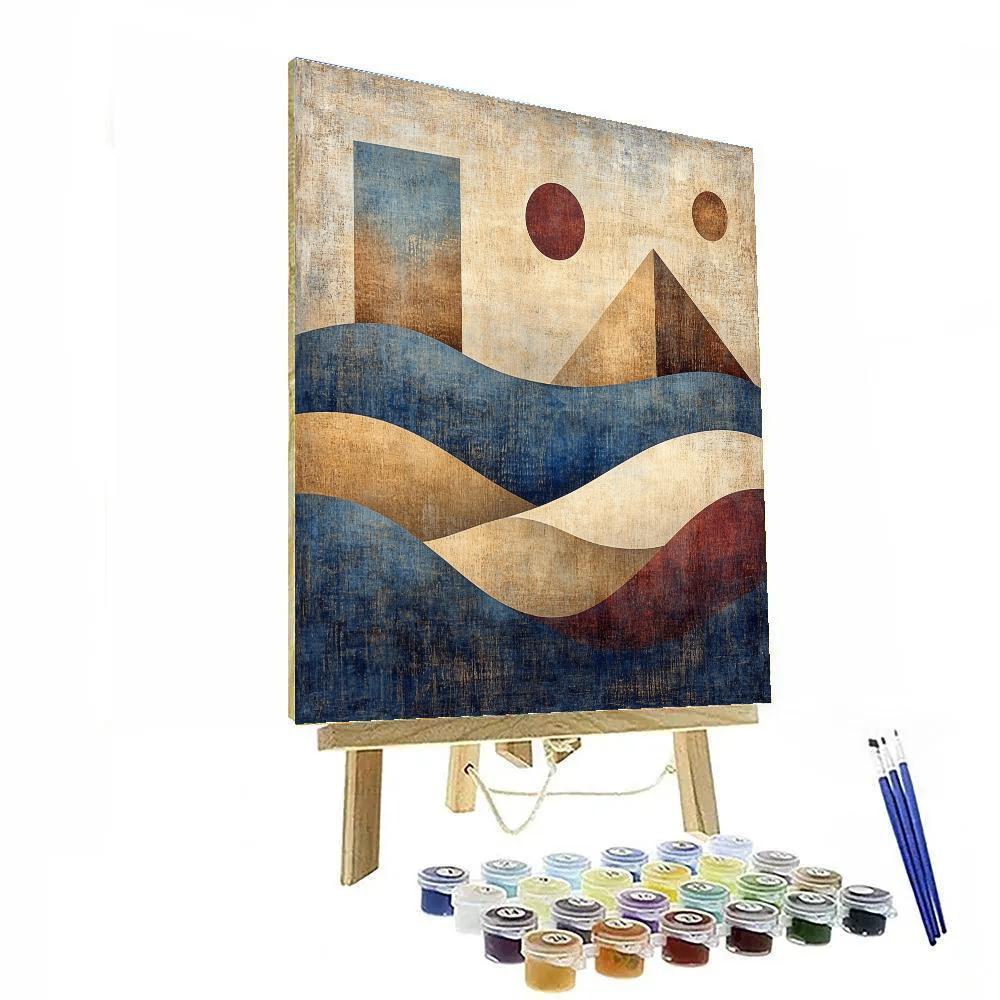 Paul Klee Inspired Desert Dreams paint by color