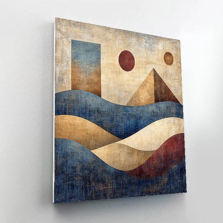 Paul Klee Inspired Desert Dreams paint by color