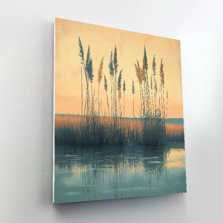 Hiroshige Inspired Autumn Reed Symphony DIY paint by numbers