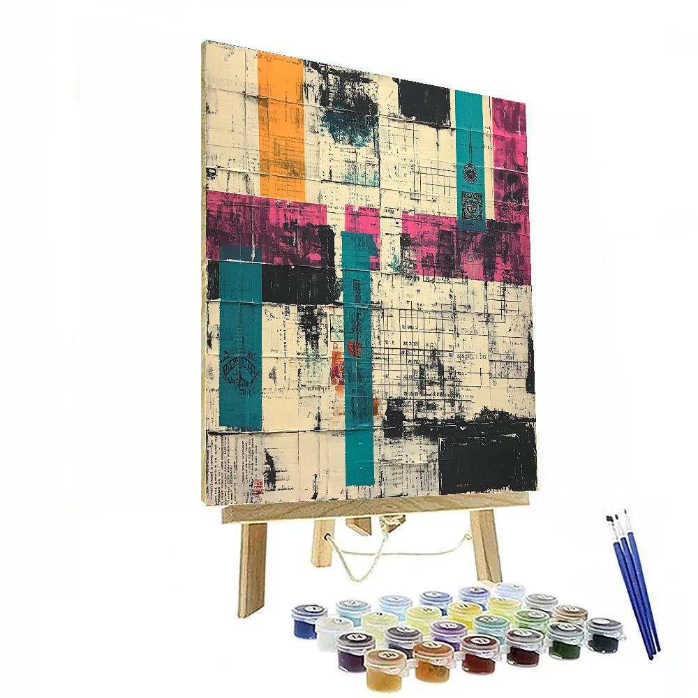 Jean-Michel Basquiat Inspired Memory Archive Painting by numbers kit