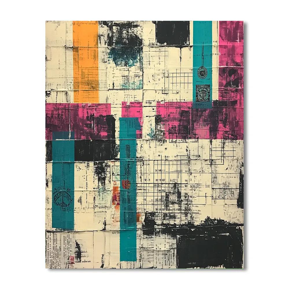 Jean-Michel Basquiat Inspired Memory Archive Painting by numbers kit