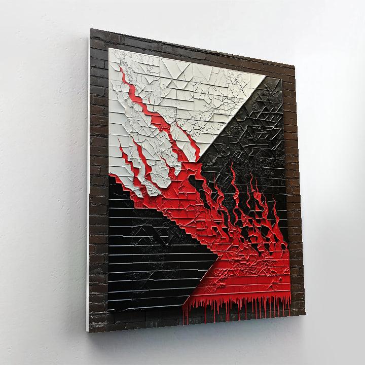 Banksy Inspired Climate Meltdown Mosaic DIY paint by numbers