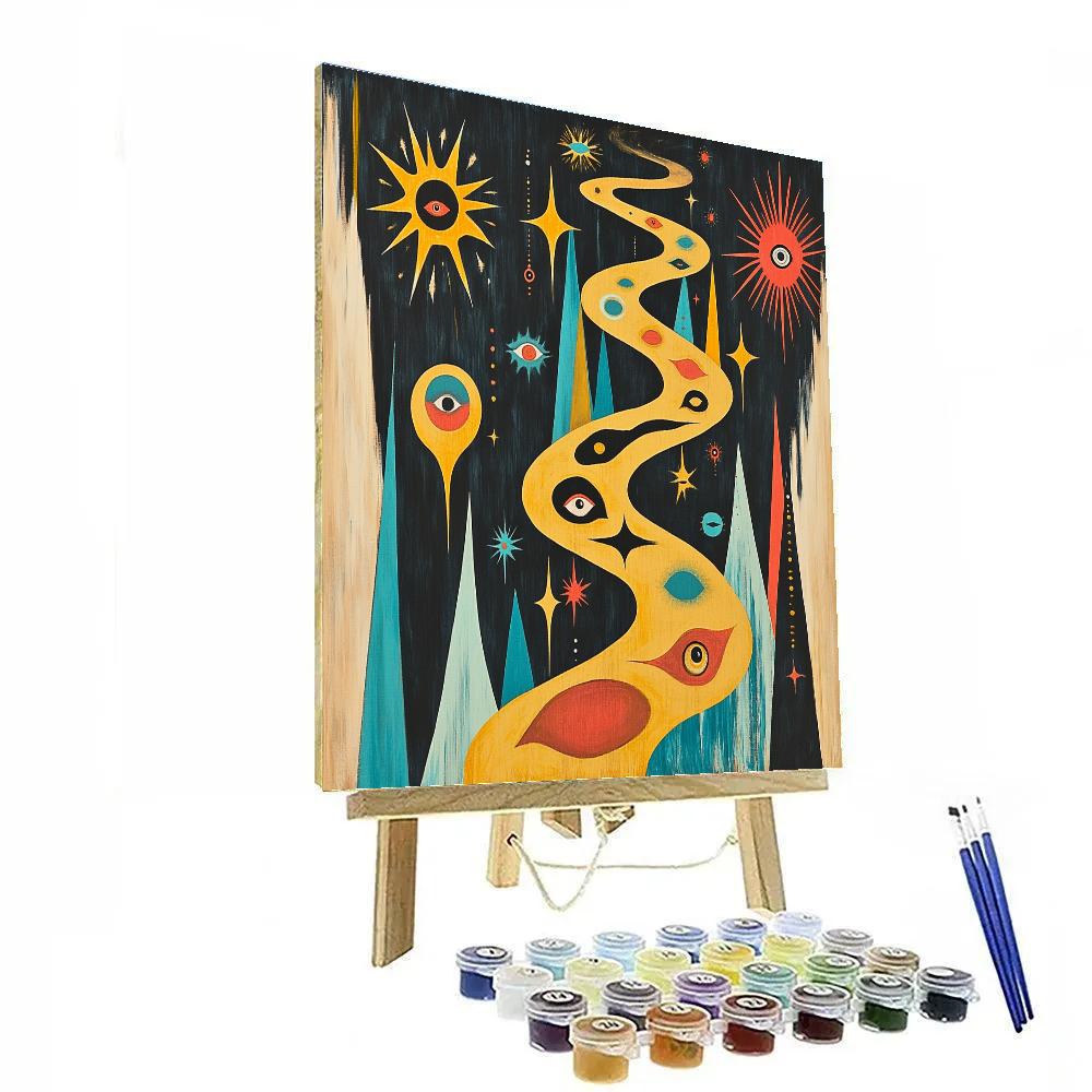 Joan Miró Inspired Dream Maze painting number kit