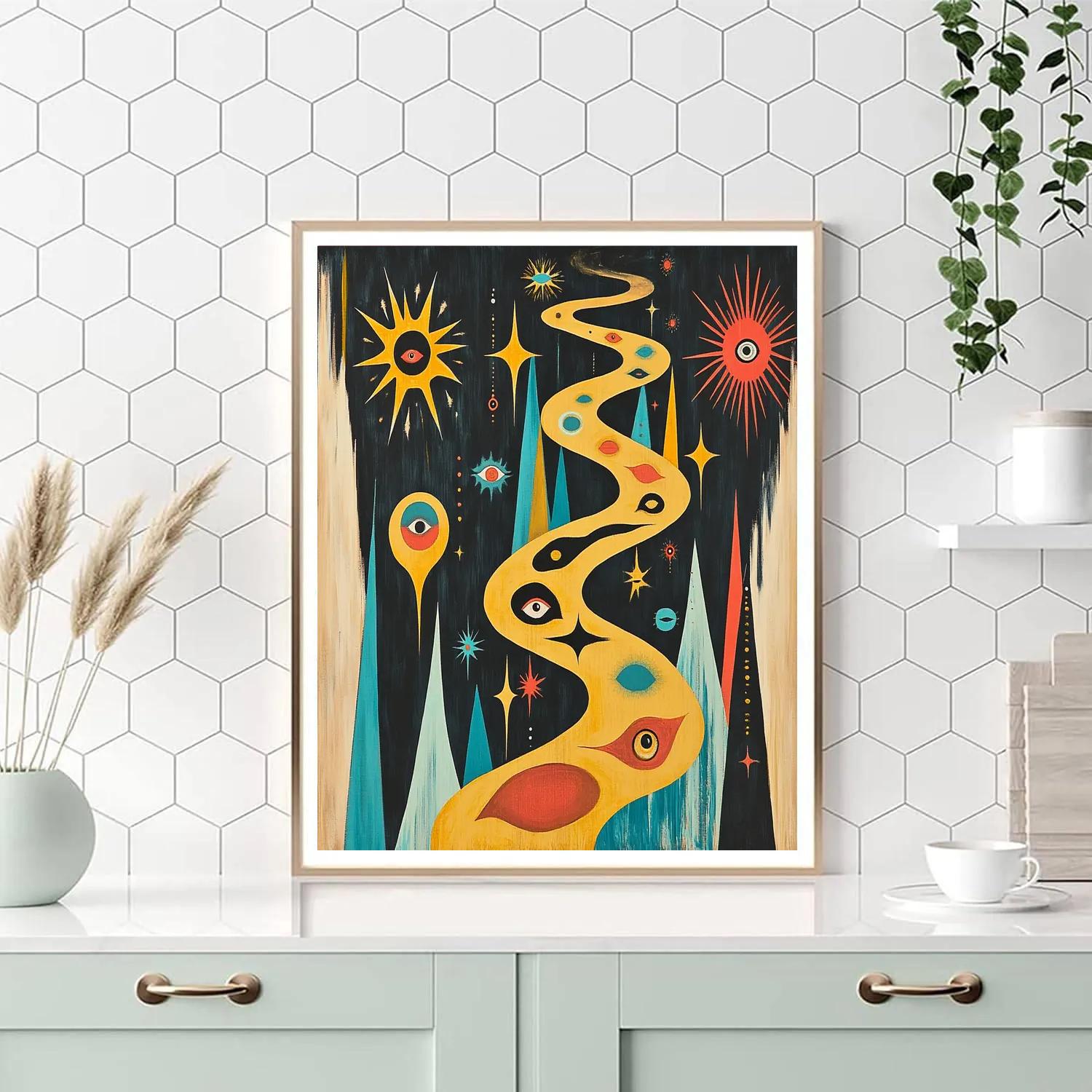 Joan Miró Inspired Dream Maze painting number kit