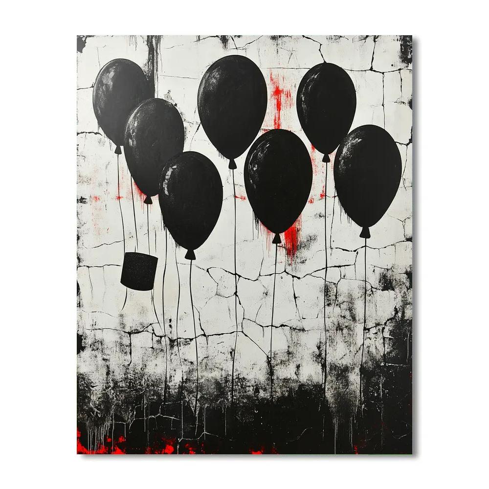 Banksy Inspired Anti War Silence Painting by numbers kit