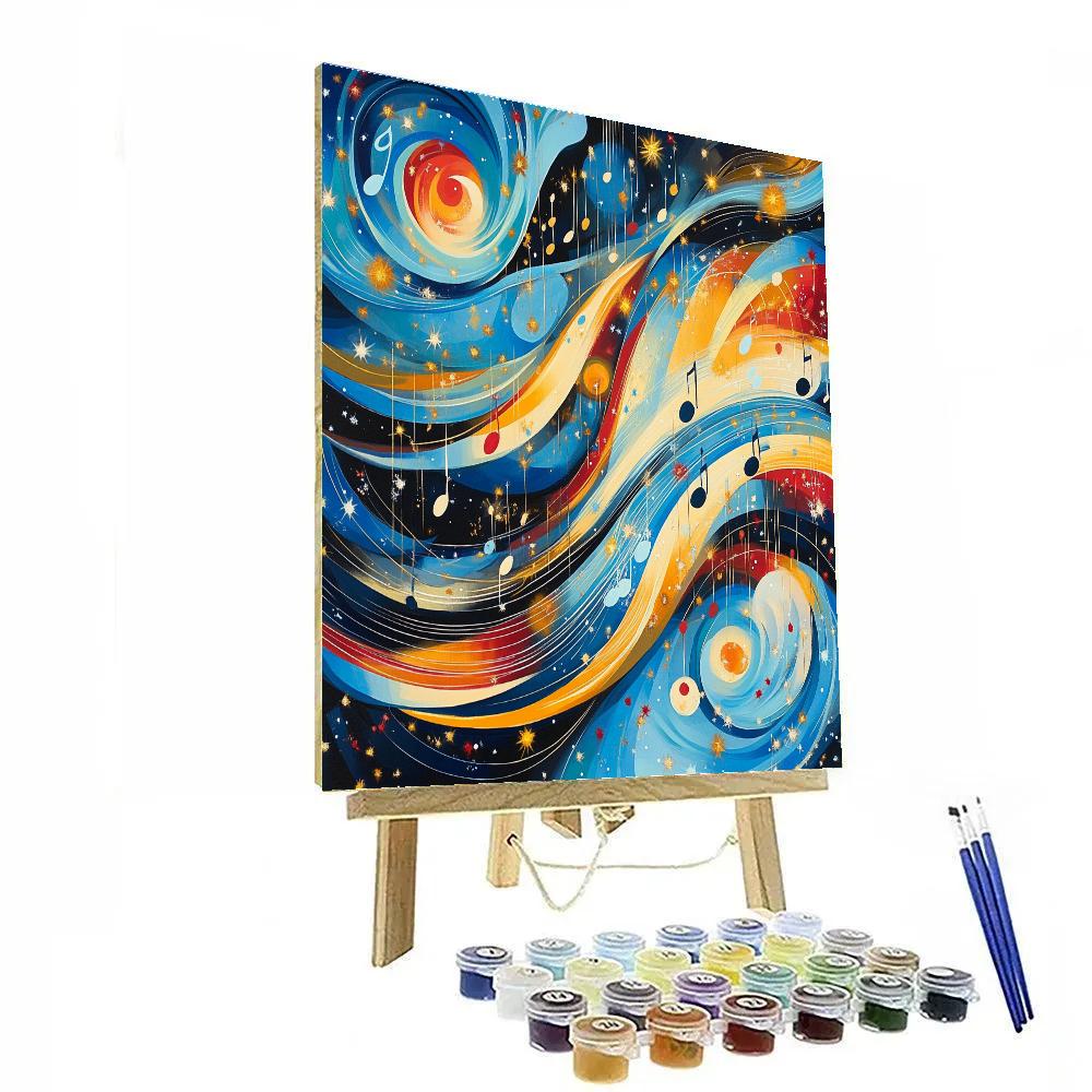 Paul Klee Inspired Cosmic Symphony paint by numbers