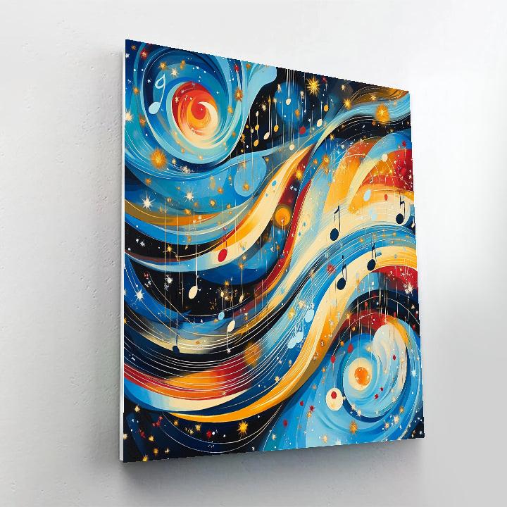 Paul Klee Inspired Cosmic Symphony paint by numbers