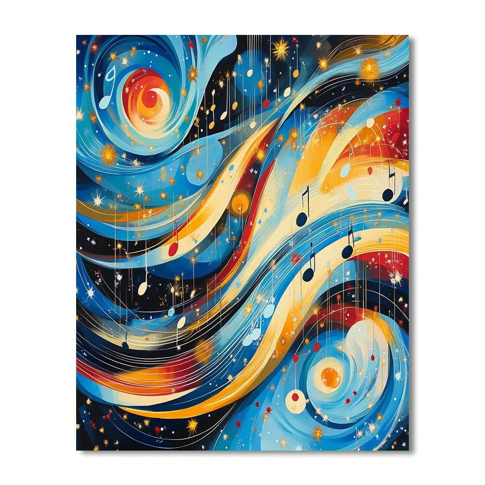 Paul Klee Inspired Cosmic Symphony paint by numbers