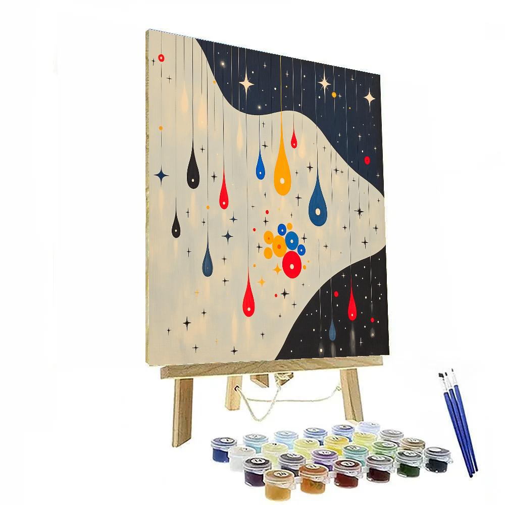 Joan Miró Inspired Starry Whim paint by numbers