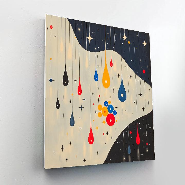 Joan Miró Inspired Starry Whim paint by numbers