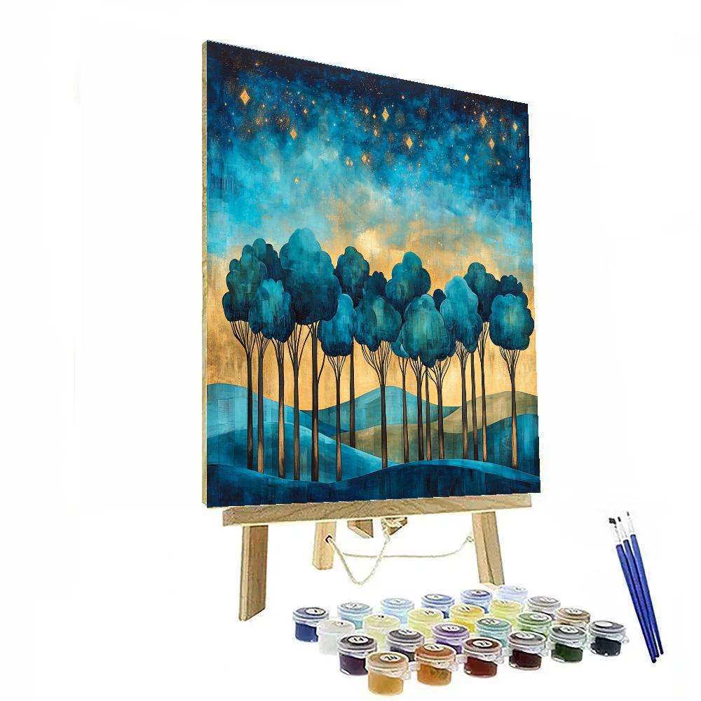Paul Cézanne Inspired Celestial Grove Paint by numbers kits