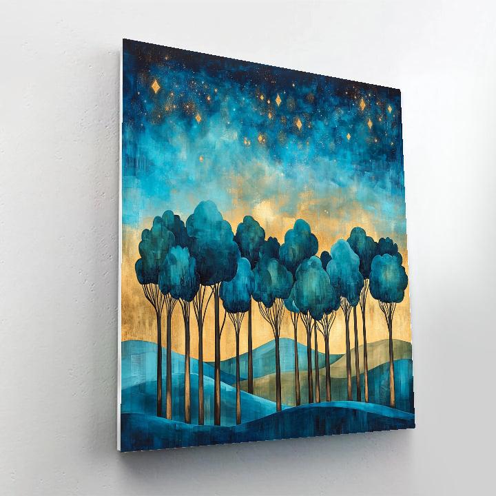 Paul Cézanne Inspired Celestial Grove Paint by numbers kits