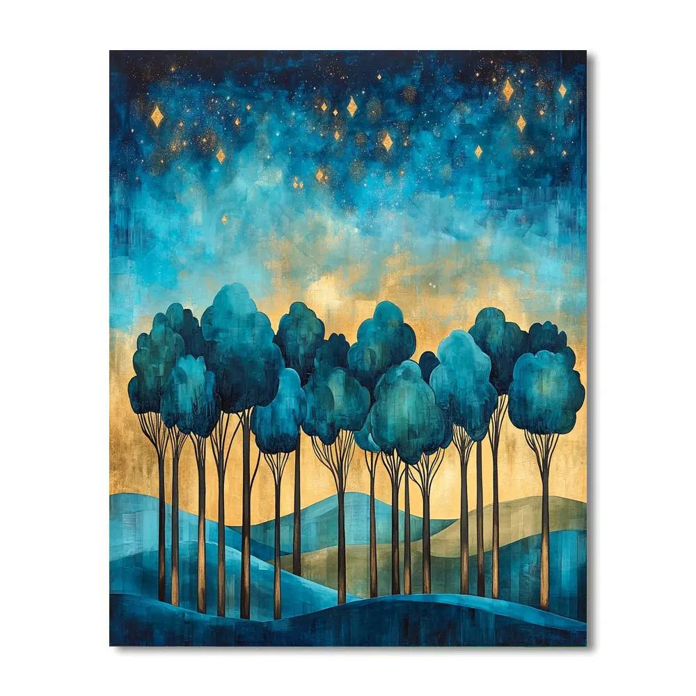 Paul Cézanne Inspired Celestial Grove Paint by numbers kits