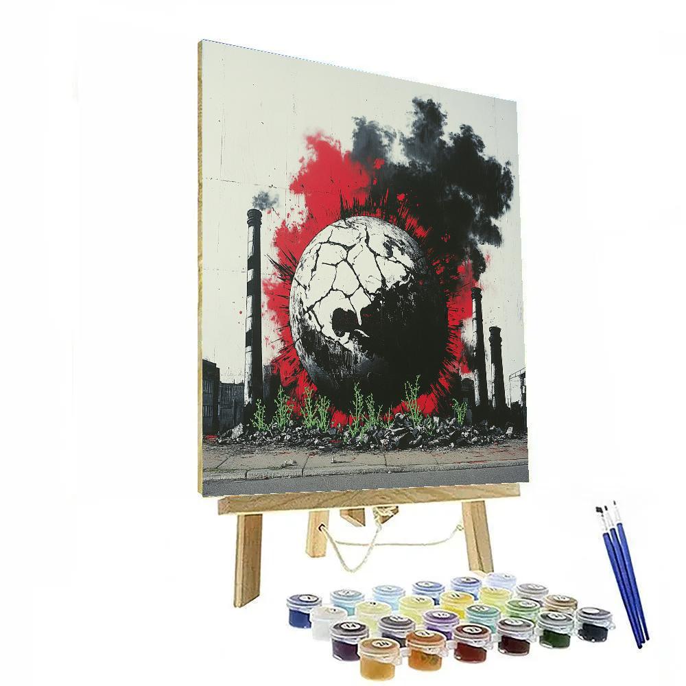 Banksy Inspired Urban Climate Awakening Paint by numbers art
