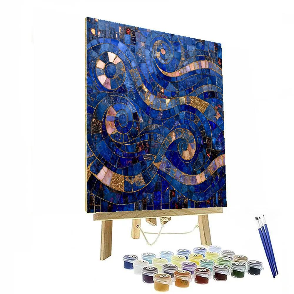 Gustav Klimt Inspired Eternal Mosaic Paint by numbers kits
