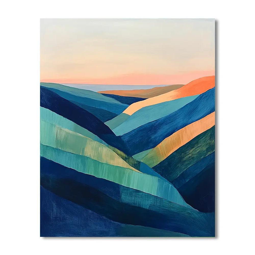 Paul Cézanne Inspired Orbital Valley Paint by numbers kits