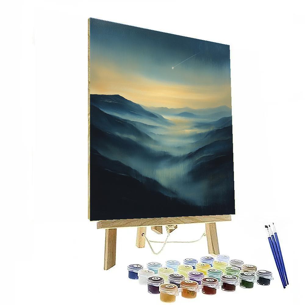 Zhao Mengfu Inspired Timeless Mist And Comet DIY paint by numbers